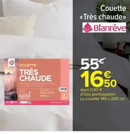 Carrefour Market Couette Très chaude offre