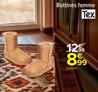 Carrefour Market Bottines femme offre