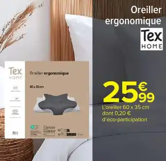Carrefour Market Oreiller ergonomique offre