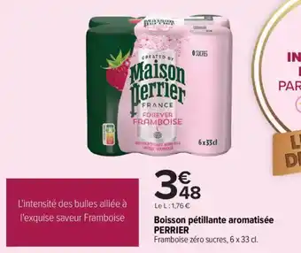 Carrefour Market Boisson pétillante aromatisée perrier offre