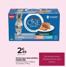 Carrefour Market Terrines pour chats stérilisés purina one offre