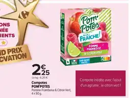 Carrefour Market Compotes pom'potes offre