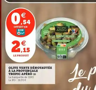 Utile TROPIC APÉRO Olive verte dénoyautée à la provençale offre