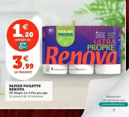 Utile RENOVA Papier toilette offre