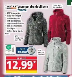 Norma TOPTEX Veste polaire douillette offre