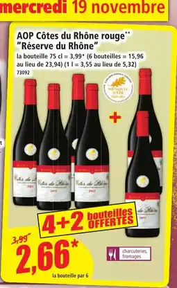Norma AOP Côtes du Rhône rouge Réserve du Rhône offre