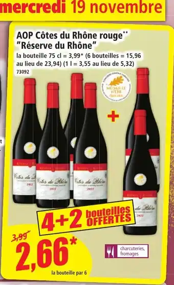 Norma AOP Côtes du Rhône rouge Réserve du Rhône offre
