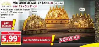 Norma I-GLOW Mini arche de Noël en bois offre