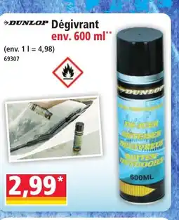 Norma DUNLOP Dégivrant offre