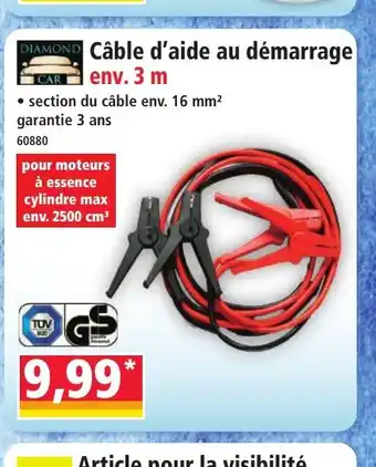 Norma Câble d'aide au démarrage env. 3 m offre