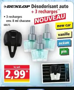 Norma DUNLOP Désodorisant auto offre