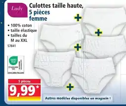 Norma Culottes taille haute, 5 pièces femme offre