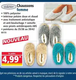 Norma ELLE NOR Chaussons femme offre