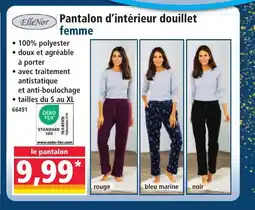 Norma ELLE NOR Pantalon d'intérieur douillet femme offre