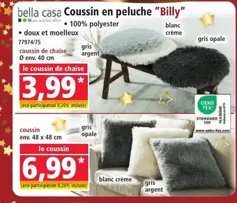 Norma BELLA CASA Coussin en peluche Billy offre