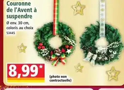 Norma Couronne de l'Avent à suspendre offre