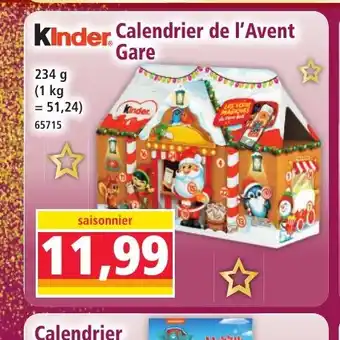 Norma KINDER Calendrier de l'Avent Gare offre