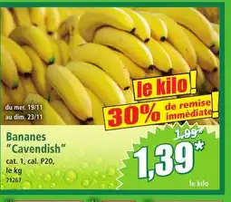 Norma Bananes Cavendish offre