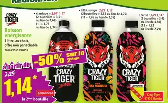 Norma CRAZY TIGER Boisson énergisante offre