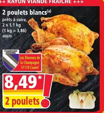 Norma 2 poulets blancs offre