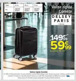 Carrefour Valise rigide Comète offre
