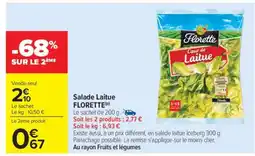 Carrefour Market Salade Laitue FLORETTE offre