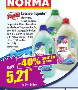 Norma TOPTIL Lessive liquide offre
