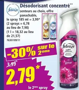 Norma FEBREZE Désodorisant concentré offre