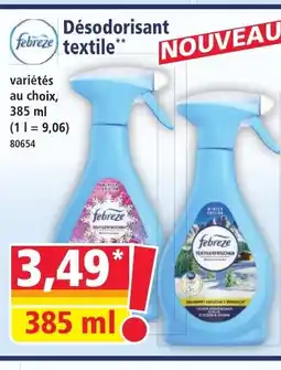 Norma FEBREZE Désodorisant textile offre