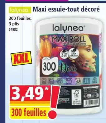 Norma LALYNEA Maxi essuie-tout décoré offre