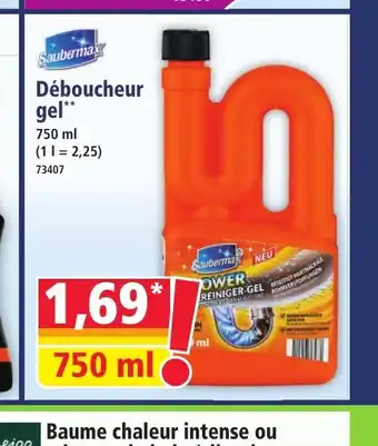 Norma SAUBERMAX Déboucheur gel offre