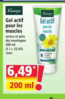 Norma KNEIPP Gel actif pour les muscles offre
