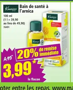 Norma KNEIPP Bain de santé à l'arnica offre