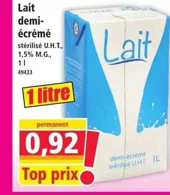 Norma Lait demi- écrémé offre