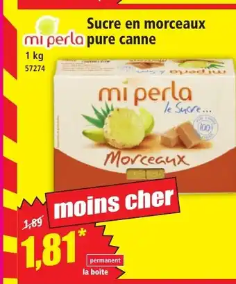 Norma MI PERLA Sucre en morceaux pure canne offre