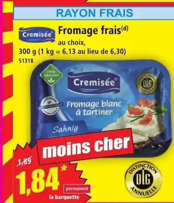 Norma CREMISÉE Fromage frais offre