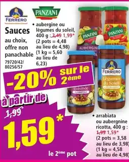 Norma FERRERO, PANZANI Sauces offre
