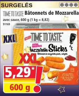 Norma TIME TO TASTE Bâtonnets de Mozzarella offre