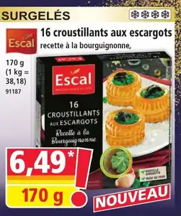 Norma ESCAL 16 croustillants aux escargots offre
