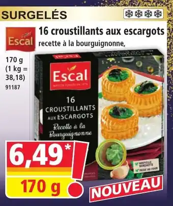 Norma ESCAL 16 croustillants aux escargots offre