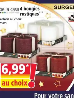 Norma BELLA CASA 4 bougies rustiques offre