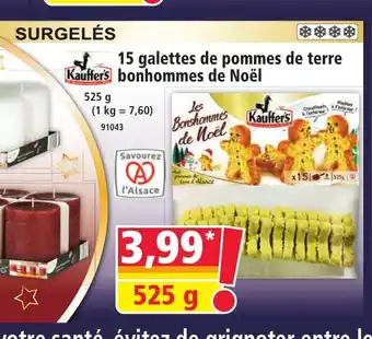 Norma KAUFFER'S 15 galettes de pommes de terre bonhommes de Noël offre