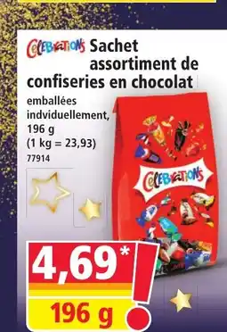 Norma CELEBRATIONS Sachet assortiment de confiseries en chocolat offre