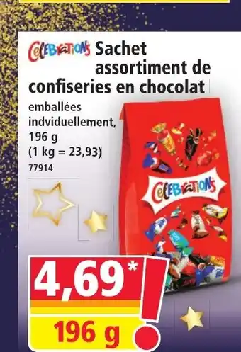 Norma CELEBRATIONS Sachet assortiment de confiseries en chocolat offre