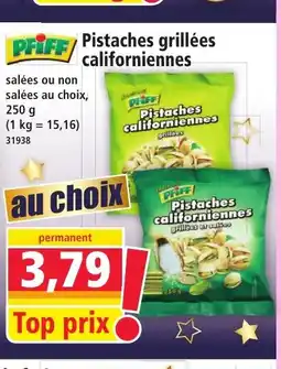 Norma PFIFF Pistaches grillées californiennes offre