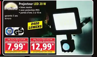 Norma I-GLOW Projecteur LED 20 W offre