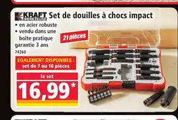 Norma KRAFT Set de douilles à chocs impact offre