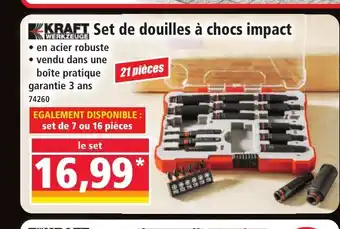 Norma KRAFT Set de douilles à chocs impact offre