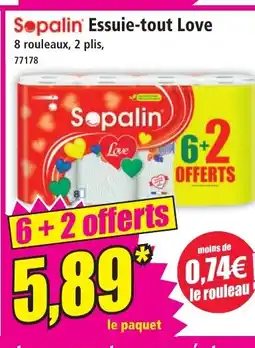 Norma SOPALIN Essuie-tout Love offre