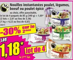 Norma Nouilles instantanées poulet, légumes, boeuf ou poulet épicé offre